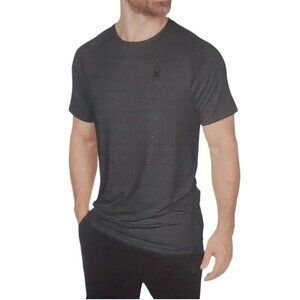 NEW Spyder Active Men's M Gray Short Sleeve Athletic Shirt Polyester/Spandex